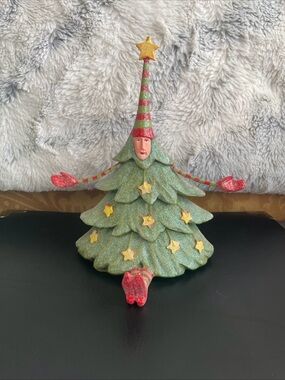 Department 56 Patience Brewster Krinkles 7" Christmas Tree Stocking Holder